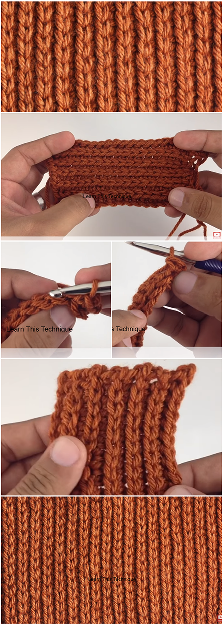 Crochet Ribbing Stitch Pattern – Easy Tutorial
