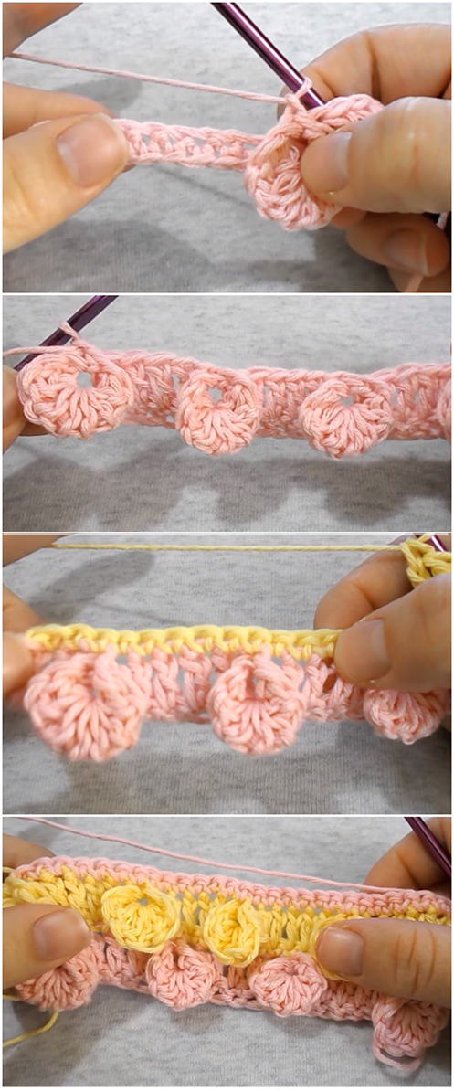 How to crochet The Bobble Shell Stitch Pattern – Easy Tutorial