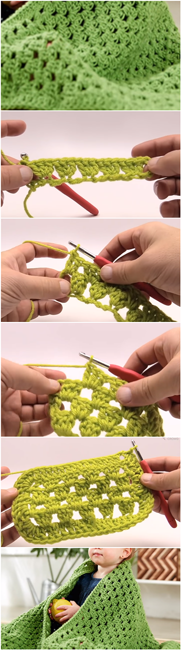 Crochet A Baby Blanket Easy Tutorial For Beginners + Free Pattern