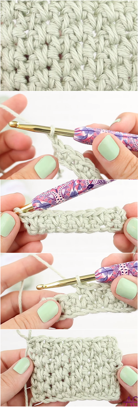 Crochet Alternating Spike Stitch - Easy Tutorial For Beginners