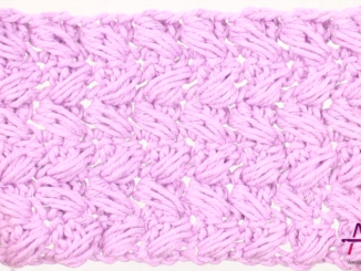 Crochet Slanted Puffs Stitch - Easy Tutorial For Beginners Baby Blanket, Scarf, Hat etc.
