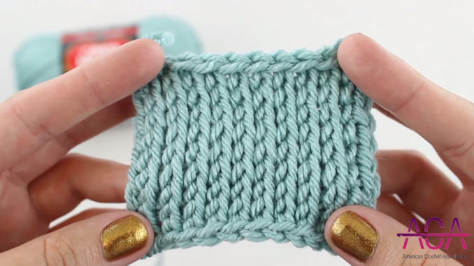 Crochet Tunisian Knit Stitch - Easy Step by Step Tutorial For Beginners