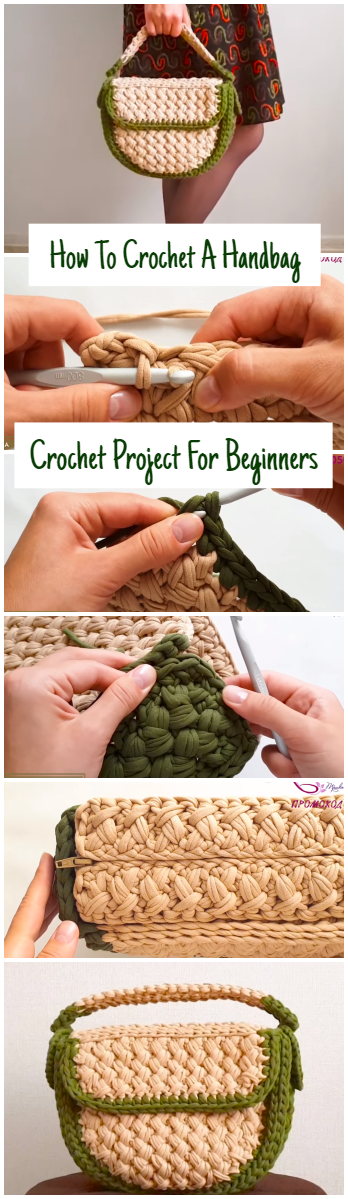 How To Crochet A Handbag | Easy Crochet Project For Beginners