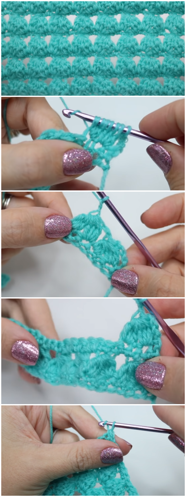Crochet Twin Clusters Stitch Tutorial