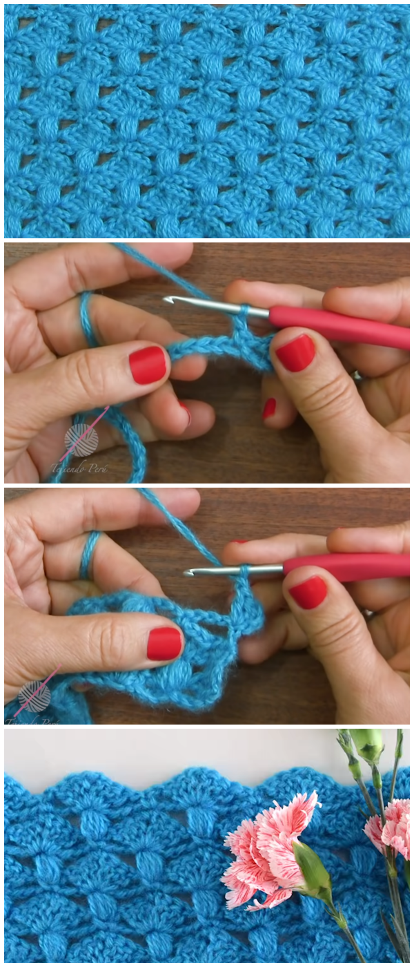 How To Crochet Carnation Flower Stitch - Easy Tutorial (With Video)