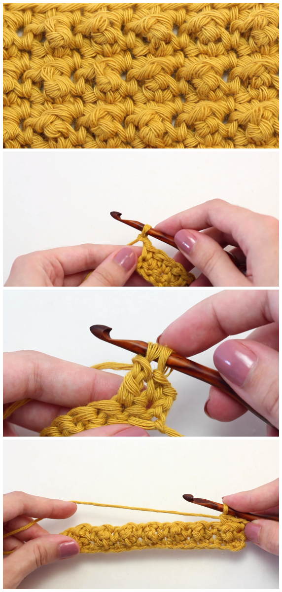 Crochet Aligned Cobble Stitch - Free Pattern