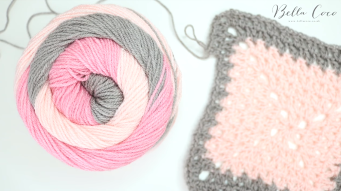Crochet V Stitch Square Baby Blanket