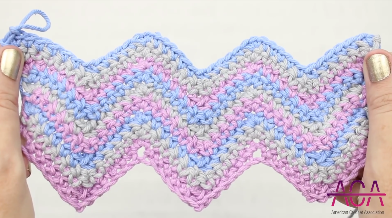 Crochet Simple Chevron Stitch Baby Blanket – Easy Tutorial