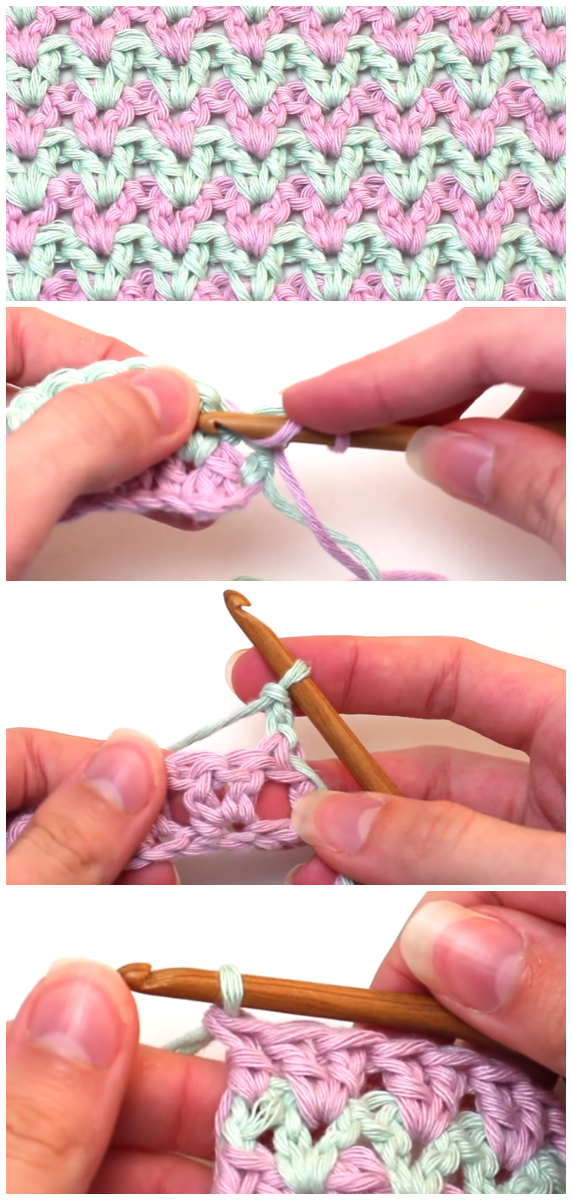 Crochet The Double Crochet V Stitch – Step By Step Video Tutorial