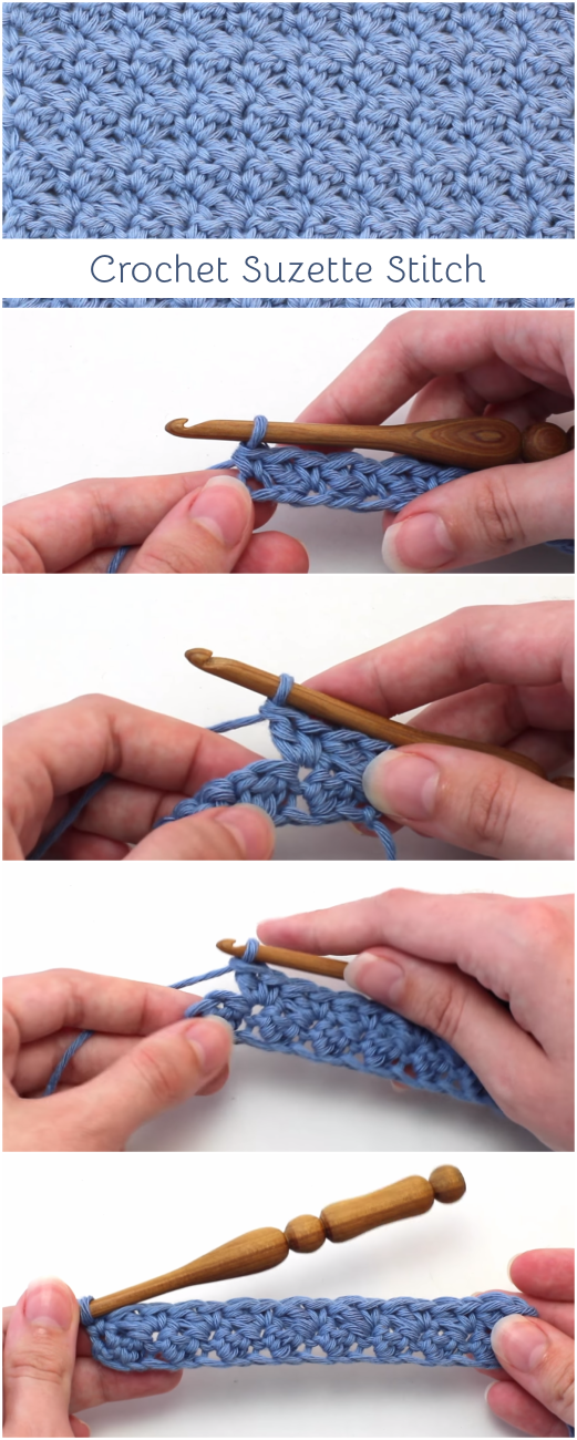 Crochet The Suzette Stitch Baby Blanket - Easy Video Tutorial