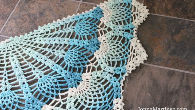 How To Crochet Pineapple Peacock Shawl - Easy Stitch Tutorial + Free Video For Beginners