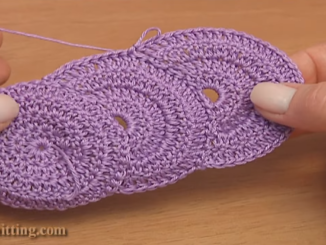 How To Crochet Round Motif Lace Tape Pattern - Free Tutorial With Youtube Video For Crocheting Beautiful DIY Products Like Belts And Bag Hangers