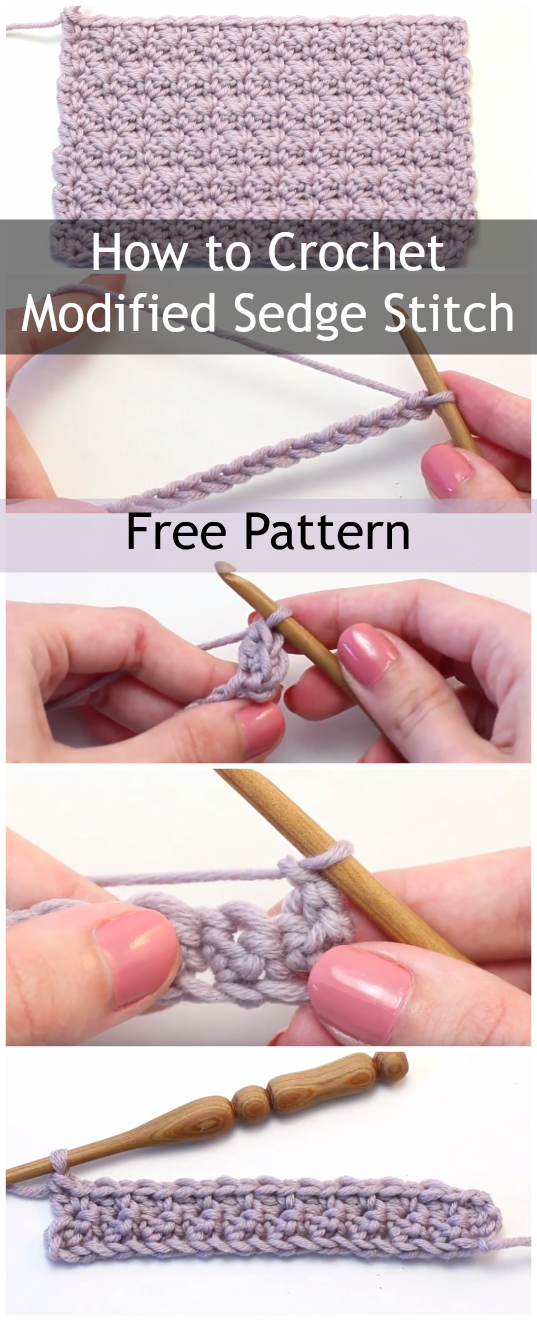 How To Crochet Modified Sedge Stitch For Blankets – Unique Step By Step Tutorial + Free Pattern For Beginners (Easy)