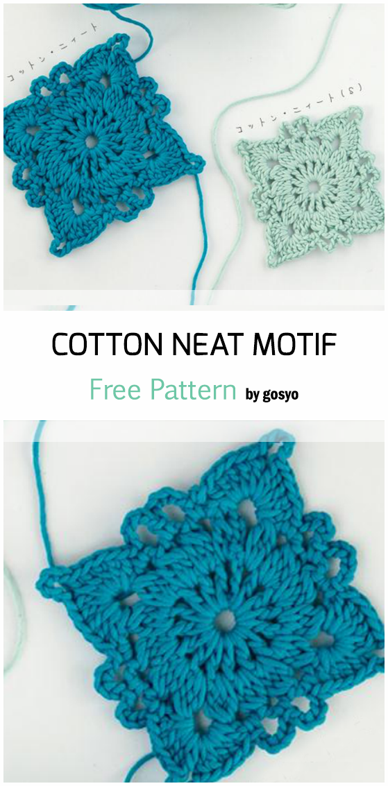 Crochet Cotton Neat Motif – Free Pattern