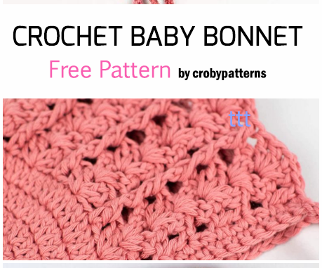 Crochet Baby Bonnet Free Pattern