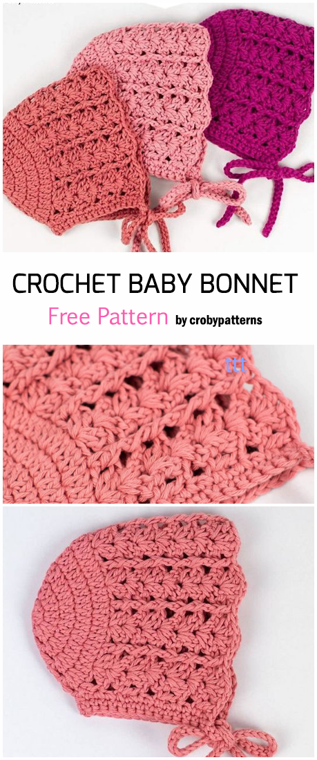 Crochet Baby Bonnet - Free Pattern