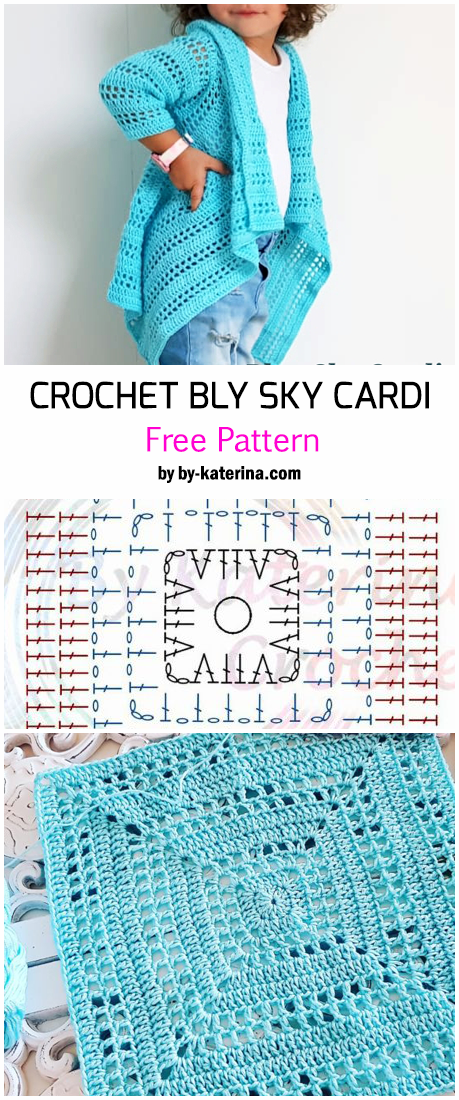 Crochet Blue Sky Cardigan – Free Pattern
