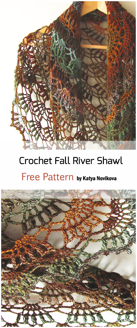 Crochet Bobble Stitch Triangle Shawl - Free Pattern
