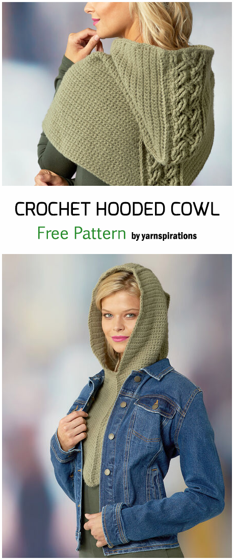 Crochet Hooded Cowl – Free Pattern
