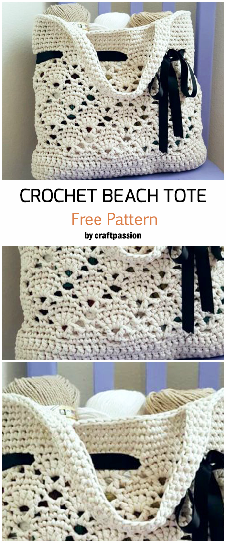 Crochet Vintage Beach Or Market Tote – Free