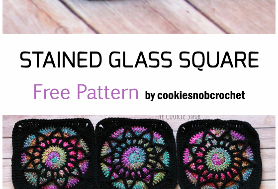 Crochet Stained Glass Square - Free Pattern