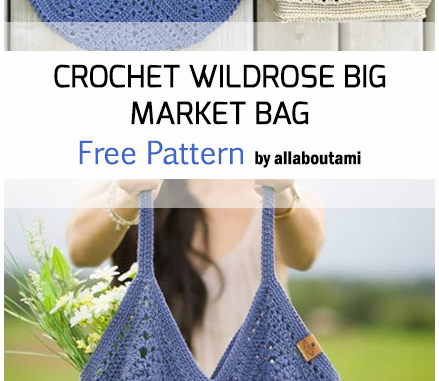 Crochet Big Wildrose Market Bag - Free Pattern