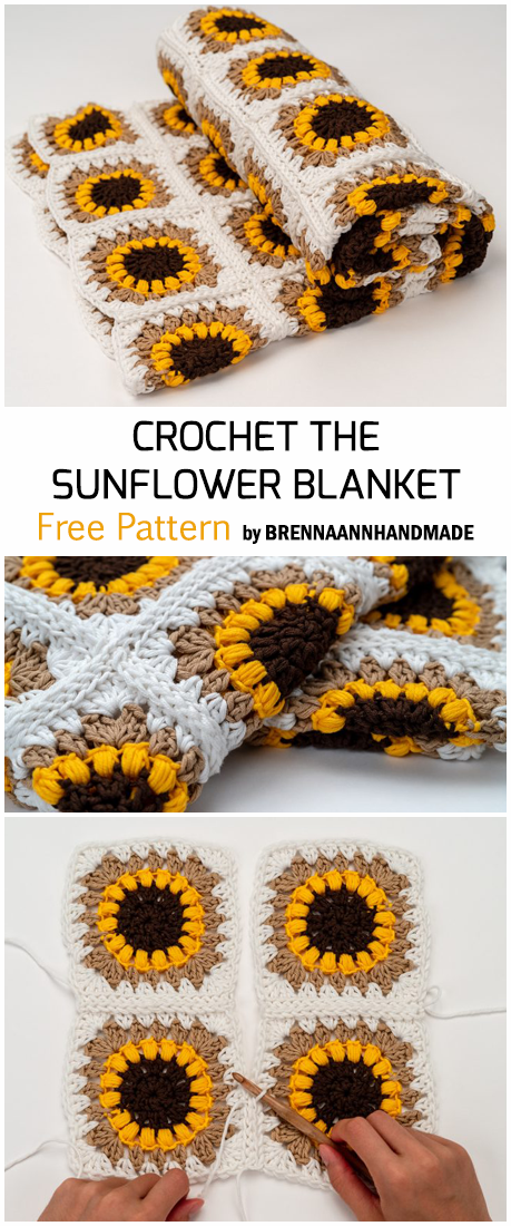 Crochet THE SUNFLOWER BLANKET