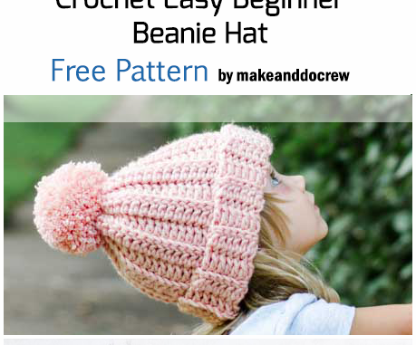 1 Hour Beanie, Crochet Beanie Patterns, Crochet Hat Patterns
