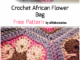 Crochet African Flower Bag - Free Pattern