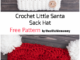Crochet Little Santa Sack Hat - Free Pattern
