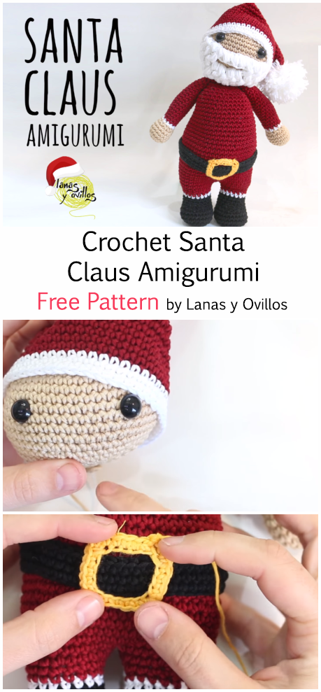 Crochet Santa Claus Amigurumi - Free Pattern