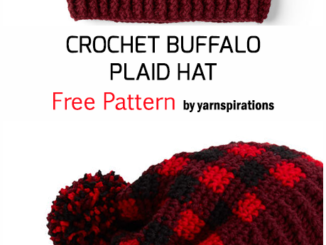 Crochet Buffalo Plaid Hat - Free Pattern