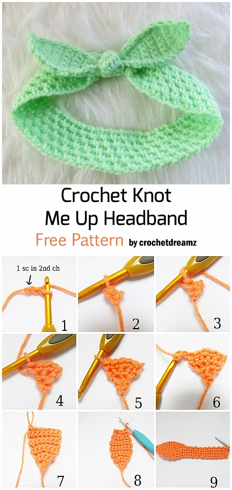 Crochet Knot  Me Up Headband – Free Pattern