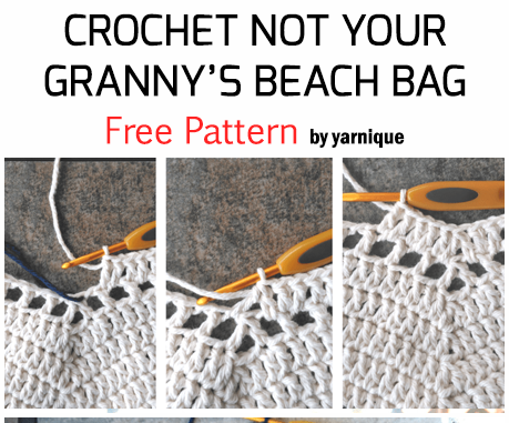 Crochet "Not Your Granny" Beach Bag - Free Pattern