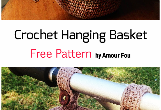 Crochet Hanging Basket - Free Pattern