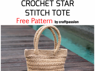 Crochet Star Stitch Tote - Free Pattern