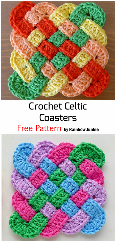 Crochet Celtic Knot Square - Free Pattern