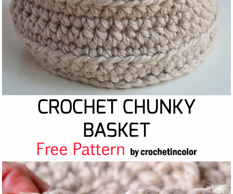 Crochet Chunky Basket - Free Pattern