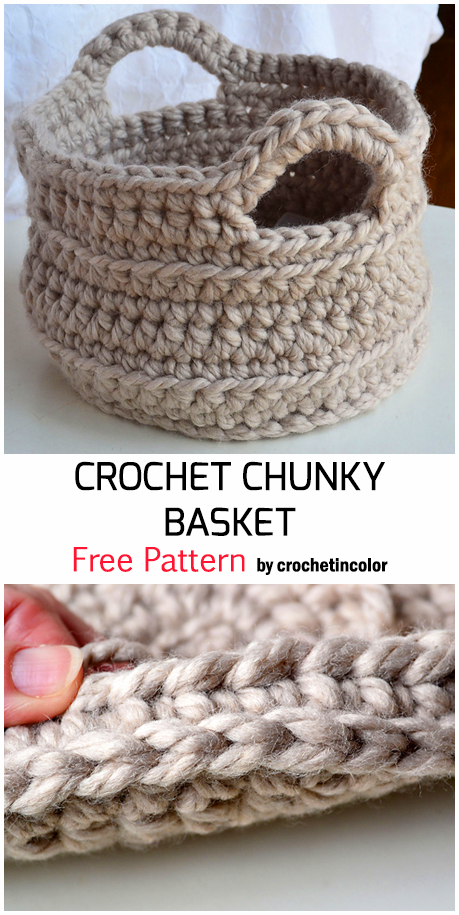 Crochet Chunky Basket – Free Pattern