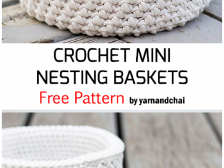 Crochet Mini Nesting Baskets - Free Pattern