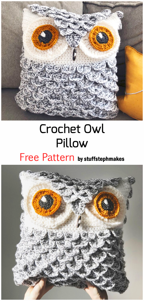 Crochet Owl Pillow - Free Pattern