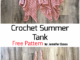 Crochet Summer Tank - Free Pattern