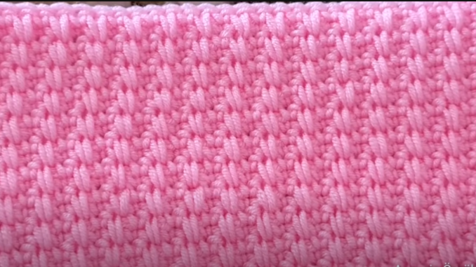 How To Crochet The Two Row Stitch - Free Pattern For Beginners