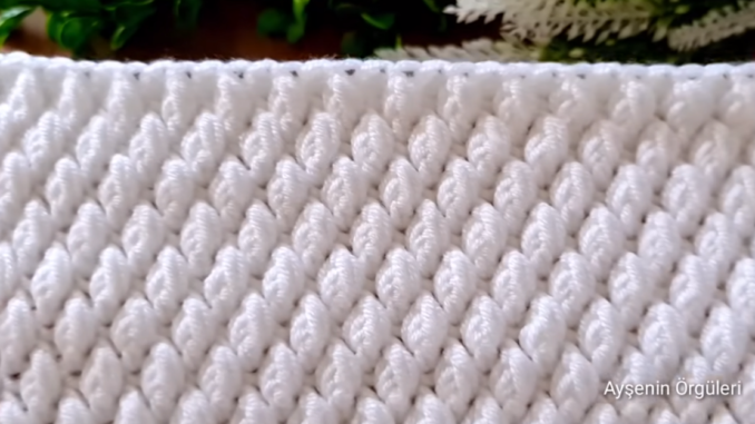 How To Crochet Cloud Stitch Baby Blanket - Free Pattern For Beginners