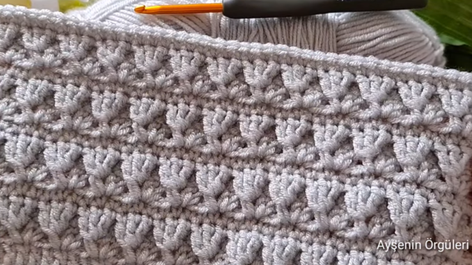 How To Crochet Vines Stitch Baby Blanket - Free Pattern For Beginners
