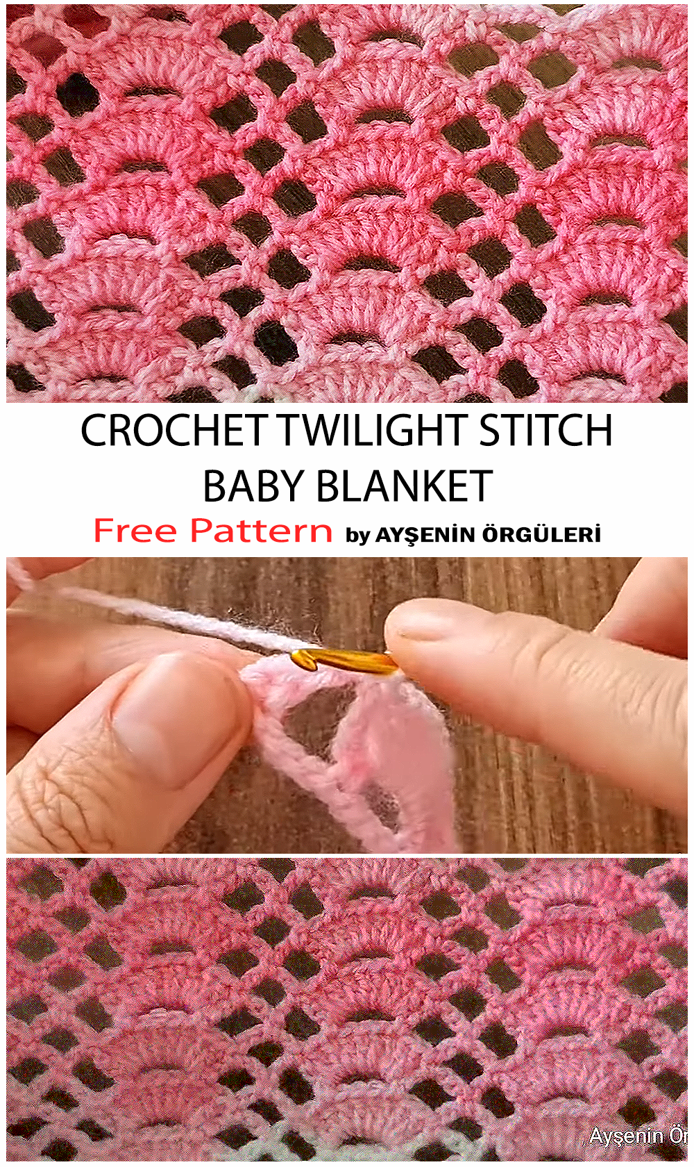 How To Crochet Twilight Stitch Baby Blanket - Free Pattern For Beginners